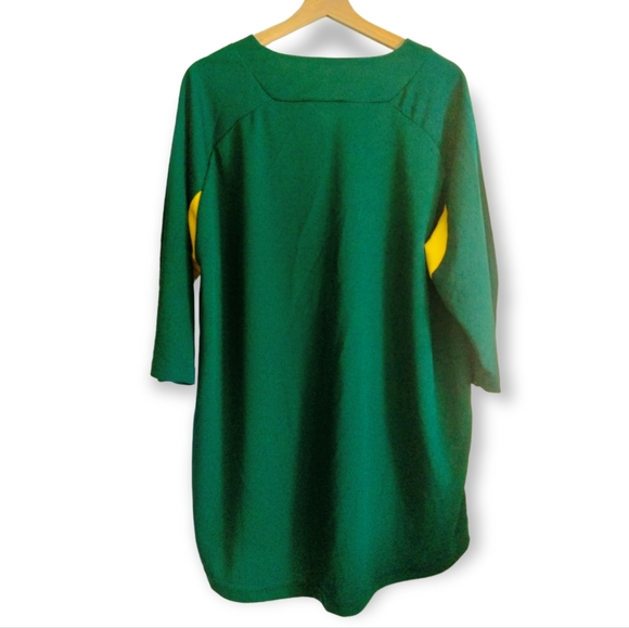 Oakland A's Athletics Vintage Jersey Mens Size XL Match Up Green Yellow - Picture 2 of 11